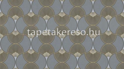 Sintra Evora vlies, vinyl anyagú szürke, arany, csillámos színű art deco modern tapéta