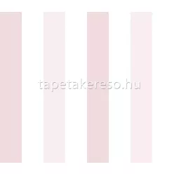   ICH Pippo papír anyagú rózsaszín, fehér színű csíkos gyerek tapéta
