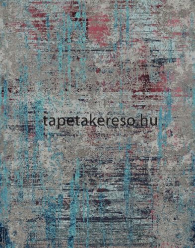 Marburg Gallery vlies, vinyl anyagú kék, barna, terrakotta színű foltos, koptatott modern poszter
