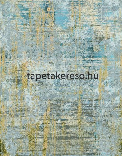 Marburg Gallery vlies, vinyl anyagú szürke, kék, sárga színű foltos, koptatott modern poszter