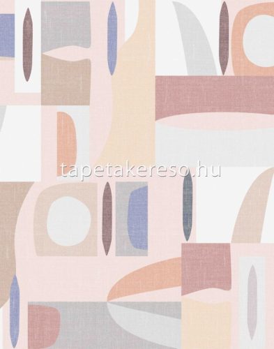 Marburg Gallery vlies, vinyl anyagú barna, beige, szürke, kék, fehér színű absztrakt, geometriai modern poszter
