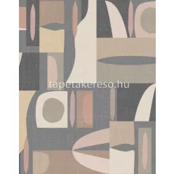   Marburg Gallery vlies, vinyl anyagú szürke, barna, fekete, keki színű absztrakt, geometriai modern poszter