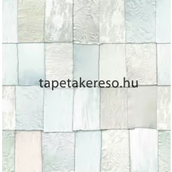   Marburg Gallery vlies, vinyl anyagú törtfehér, beige, szürke színű kockás, gyűrt modern poszter