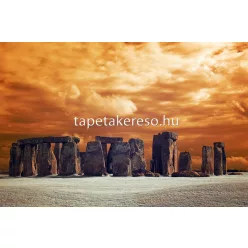   AS Creation XXL Wallpaper 2. vlies anyagú narancssárga, szürke, zöld színű stone henge modern poszter