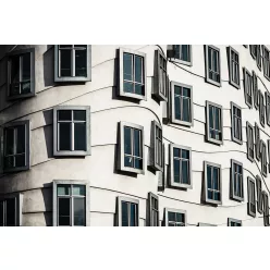   Architects Paper AP Digital 2 vlies anyagú fehér, fekete színű ablak modern poszter