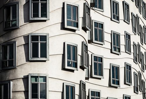 Architects Paper AP Digital 2 vlies anyagú fehér, fekete színű ablak modern poszter