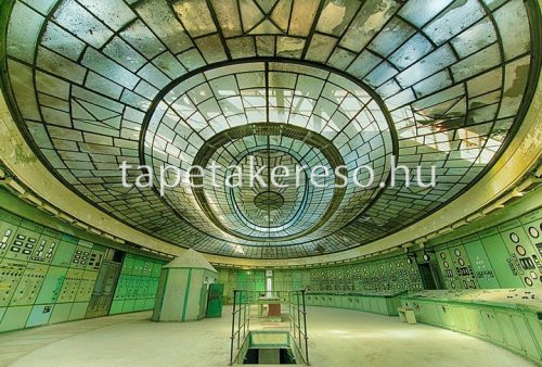 Architects Paper AP Digital 2 vlies anyagú zöld, sárga színű ipari modern poszter