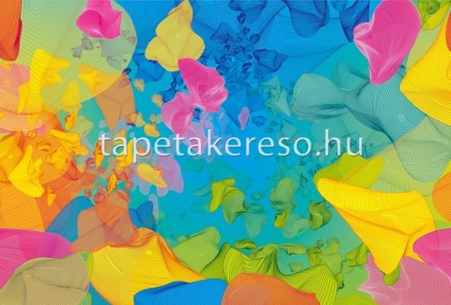 Architects Paper AP Digital 2 vlies anyagú kék, sárga, zöld, pink, narancssárga színű absztrakt modern poszter