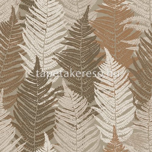 Boras Woodland vlies anyagú barna, beige színű leveles natural tapéta