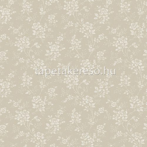 Boras Woodland vlies anyagú beige, fehér színű virágos natural tapéta