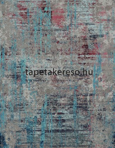 Marburg Gallery vlies, vinyl anyagú kék, barna, terrakotta színű foltos, koptatott modern poszter