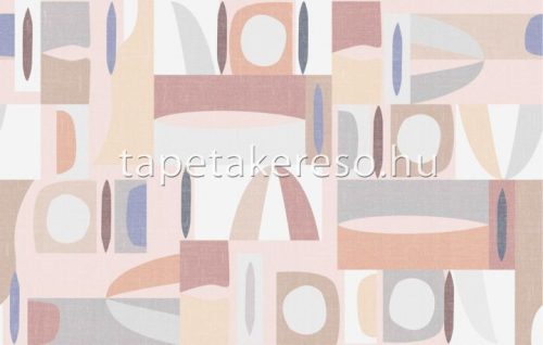Marburg Gallery vlies, vinyl anyagú fehér, barna, szürke, beige, kék színű absztrakt modern poszter