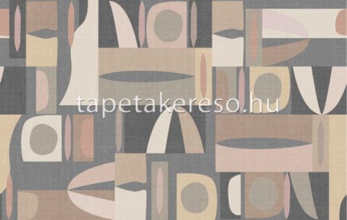 Marburg Gallery vlies, vinyl anyagú szürke, barna, fekete, keki színű absztrakt modern poszter