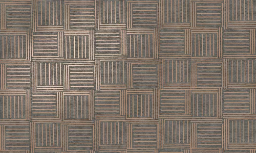 Arte Revera vlies anyagú szürke, arany színű kockás modern tapéta