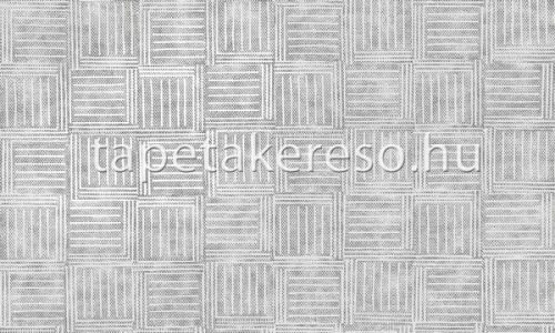 Arte Revera vlies anyagú szürke, ezüst színű kockás modern tapéta