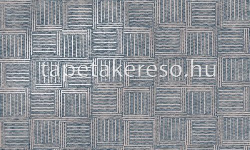 Arte Revera vlies anyagú ezüst, kék színű kockás modern tapéta