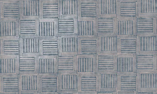 Arte Revera vlies anyagú ezüst, kék színű kockás modern tapéta