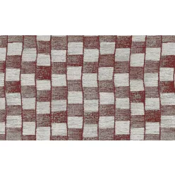   Arte Revera vlies, flock anyagú szürke, bordó színű kockás modern tapéta