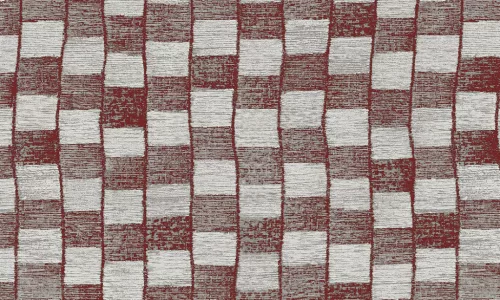 Arte Revera vlies, flock anyagú szürke, bordó színű kockás modern tapéta