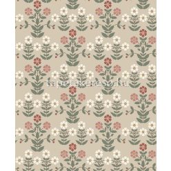   Boras New Heritage vlies anyagú beige, zöld, fehér, barna, bordó színű virágos romantikus tapéta