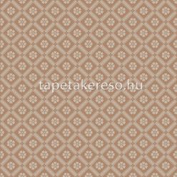   Boras New Heritage vlies anyagú barna, beige színű geometriai, virágos romantikus tapéta