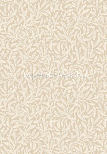 Boras New Heritage vlies anyagú beige, barna színű leveles romantikus tapéta