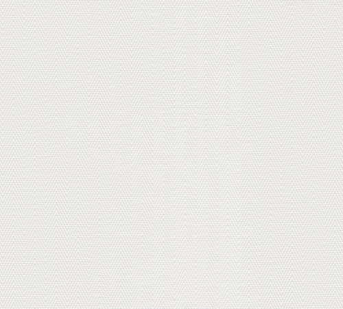 AS Creation 111 Shades of  White papír, habos anyagú fehér színű chevron modern, festhető tapéta