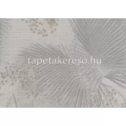   Jwall Straw vlies, vinyl anyagú szürke, barna színű növényes, leveles, struktúrált modern tapéta