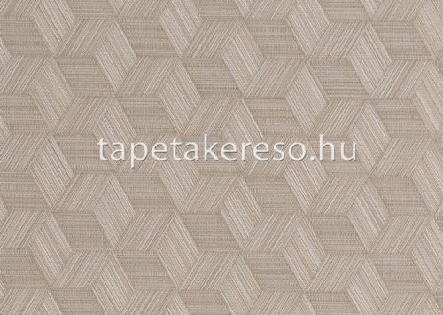 Jwall Straw vlies, vinyl anyagú barna színű 3d, geometriai, struktúrált modern tapéta