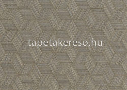 Jwall Straw vlies, vinyl anyagú barna, szürke színű 3d, geometriai, struktúrált modern tapéta