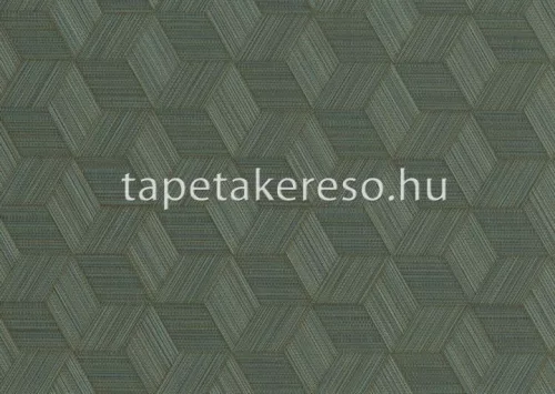 Jwall Straw vlies, vinyl anyagú türkiz, arany színű 3d, geometriai, struktúrált modern tapéta