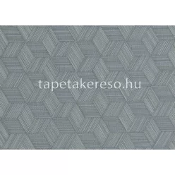   Jwall Straw vlies, vinyl anyagú szürke, kék színű 3d, geometriai, struktúrált modern tapéta