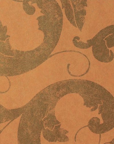 Marburg vinyl, vlies indamintás, barokk bronz, barna színű közép tapéta 