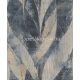 Rasch Concrete vlies, vinyl anyagú kék, barna színű hullámos, vonalas, leveles modern, industrial tapéta