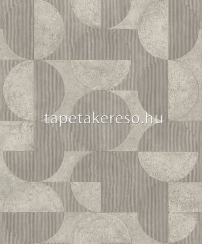 Rasch Concrete vlies, vinyl anyagú szürke színű geometriai modern, industrial tapéta