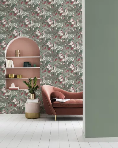 Onself Amazing vlies anyagú zöld színű egyszínű modern tapéta
