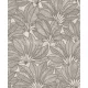 Rasch Deco Style vlies, habos anyagú szürke színű leveles modern tapéta