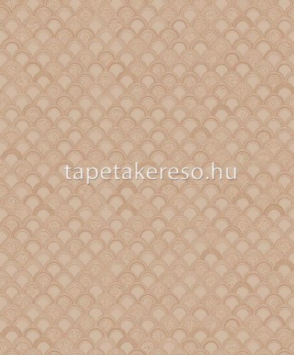 Boras Swedish Grace vlies anyagú beige, barna színű pikkelyes, geometriai romantikus tapéta