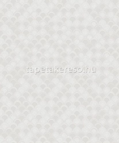 Boras Swedish Grace vlies anyagú fehér, gyöngyház színű pikkelyes, geometriai romantikus tapéta