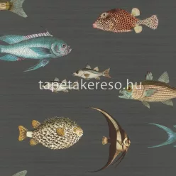   Onself Stories vlies anyagú szürke, barna, zöld színű halas gyerek poszter