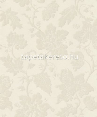 Rasch Trianon XIII vlies, vinyl anyagú fehér, szürke színű indamintás klasszikus tapéta