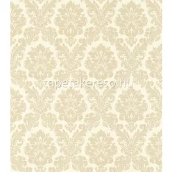   Rasch Trianon XIII vlies, vinyl anyagú barna, vajszínű színű barokk, textilhatású klasszikus tapéta