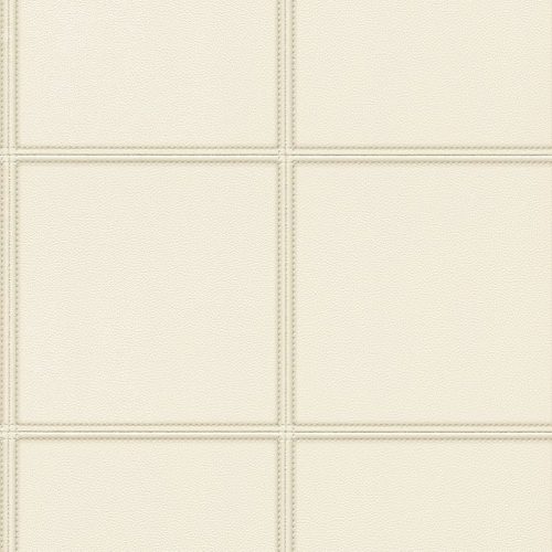 Rasch, vlies, vinyl, kockás, bőrhatású, modern,  beige színű, világos 