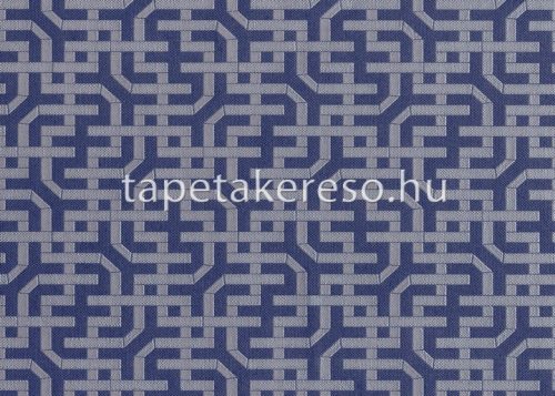 Jannelli&Volpi 503 Botanical vlies anyagú kék, ezüst színű geometriai modern tapéta