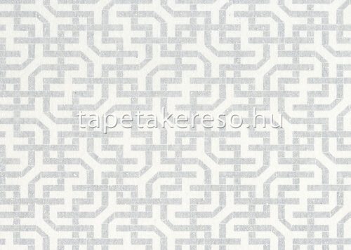 Jannelli&Volpi 503 Botanical vlies anyagú fehér, ezüst színű geometriai modern tapéta