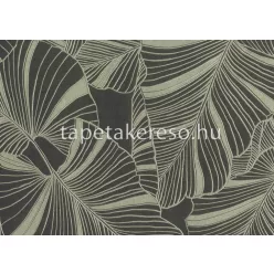   Jannelli&Volpi 503 Botanical vlies anyagú fekete, beige, csillámos színű leveles modern tapéta
