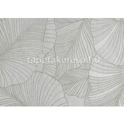   Jannelli&Volpi 503 Botanical vlies anyagú szürke, ezüst, csillámos színű leveles modern tapéta