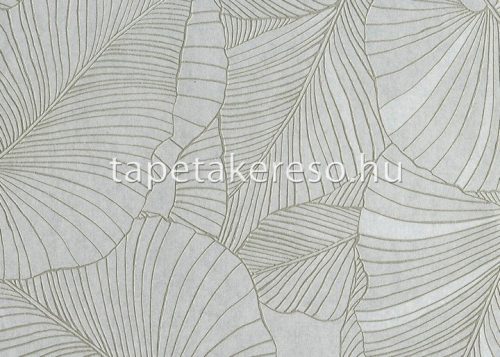 Jannelli&Volpi 503 Botanical vlies anyagú szürke, ezüst, csillámos színű leveles modern tapéta