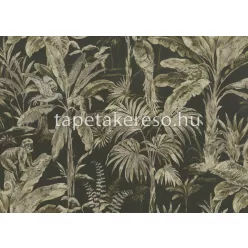   Jannelli&Volpi 503 Botanical vlies anyagú fekete, beige, arany színű állatos, növényes modern tapéta