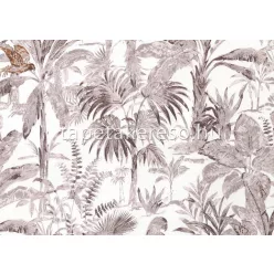   Jannelli&Volpi 503 Botanical vlies anyagú gyöngyház, barna színű állatos, növényes modern tapéta